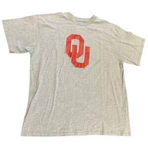 OU University of Oklahoma Adult 3XL Gray Short Sleeve T Shirt by Fanatics